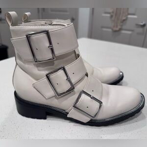 NWT Blondo Vera Waterproof Bone Leather Moto Boots - 6